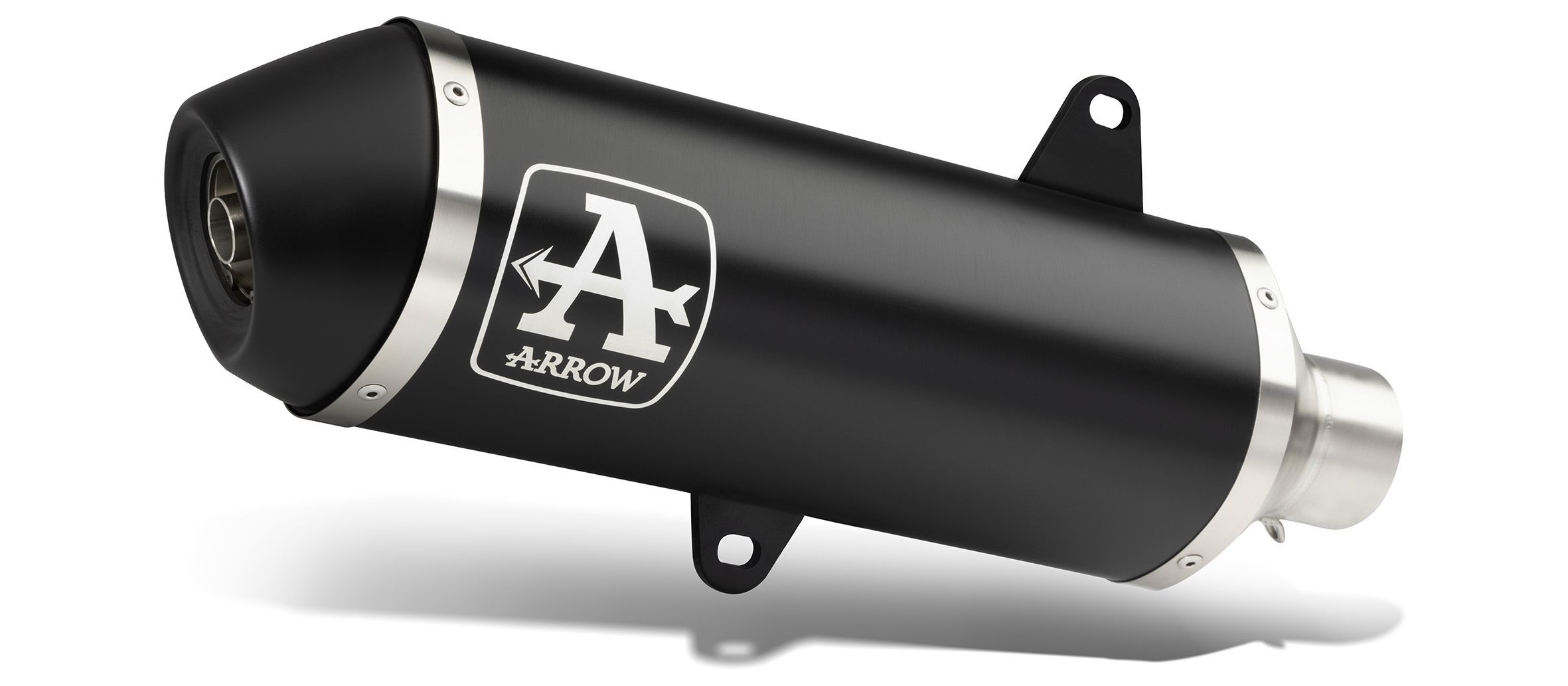 KYMCO K-XCT 300I'13/16 HOMOL.ALUMINIUM DARK URBAN ESCAPE ARROW STEEL DARK END CAP PARA ARROW COLECTOR