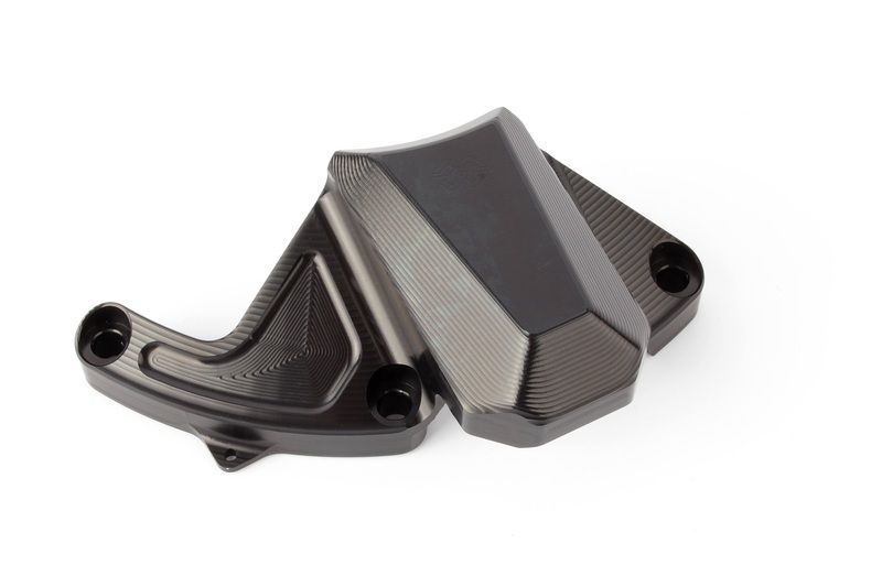 Protector de la tapa del motor GILLES (lado derecho), negro