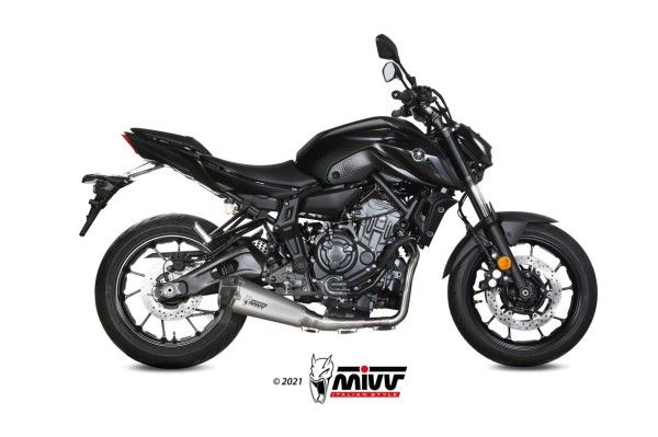 Escape Mivv Full system 2x1 Delta Race inox Yamaha MT-07 / FZ-07 2021-24