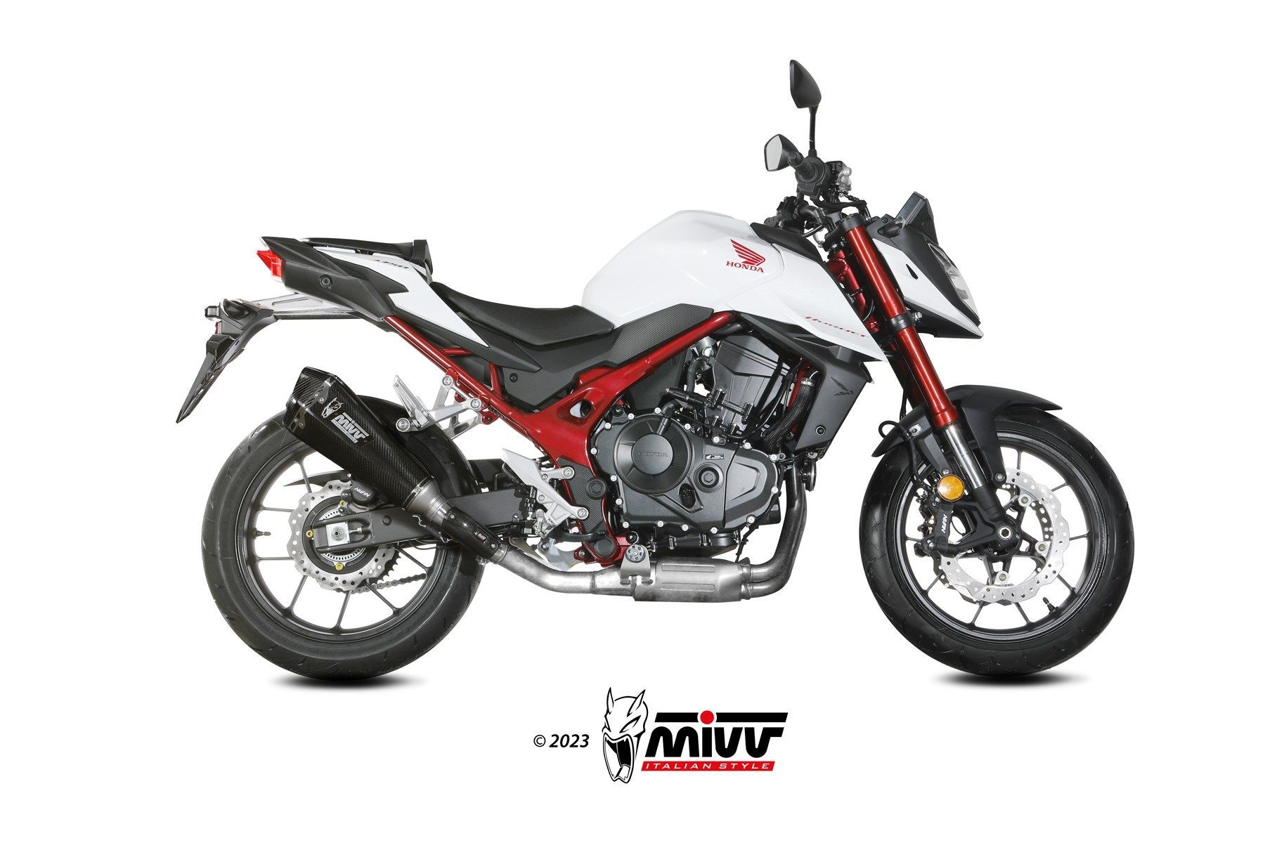 Escape Mivv  Delta Race carbono Honda CB750 Hornet 2023-24