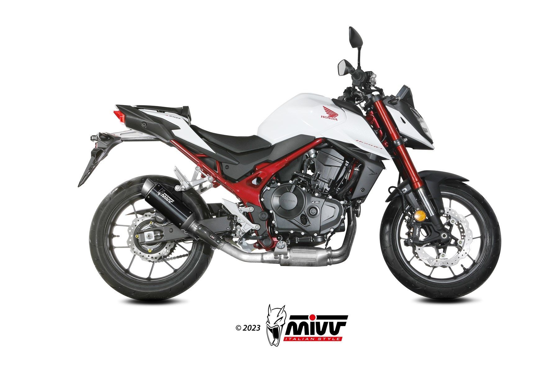 Escape Mivv  GP Pro black Honda CB750 Hornet 2023-24