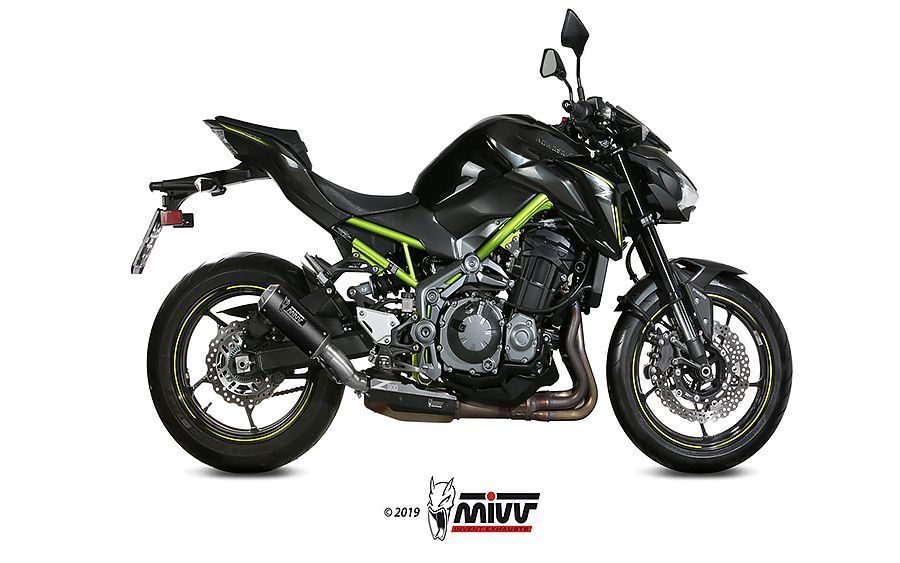 Escape Mivv Mk3 carbono Kawasaki Z900 A2 (35 KW / 70 KW) 2017-25