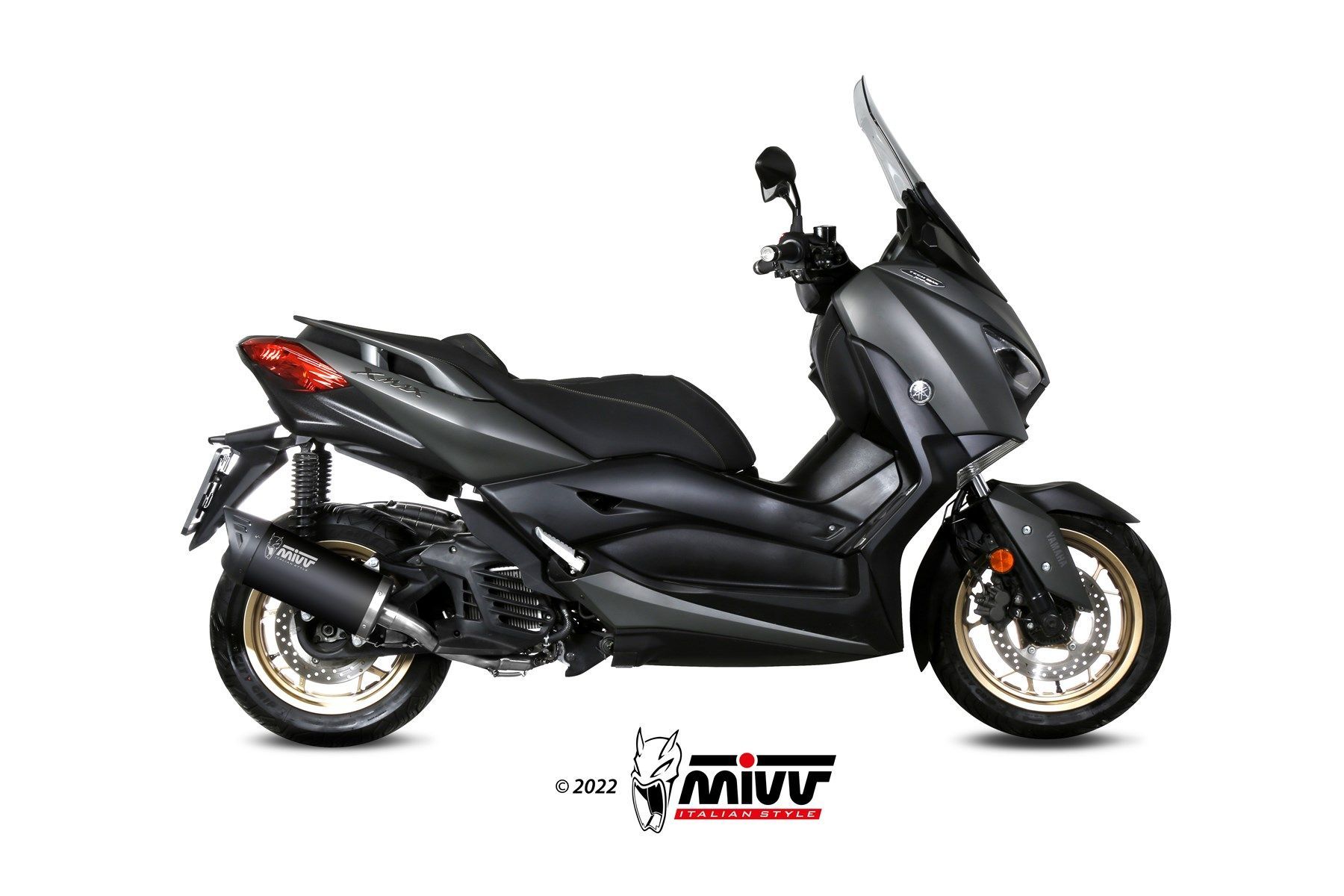 Escape Mivv Full system 1x1 Mover black Yamaha X-MAX 125 2021-22