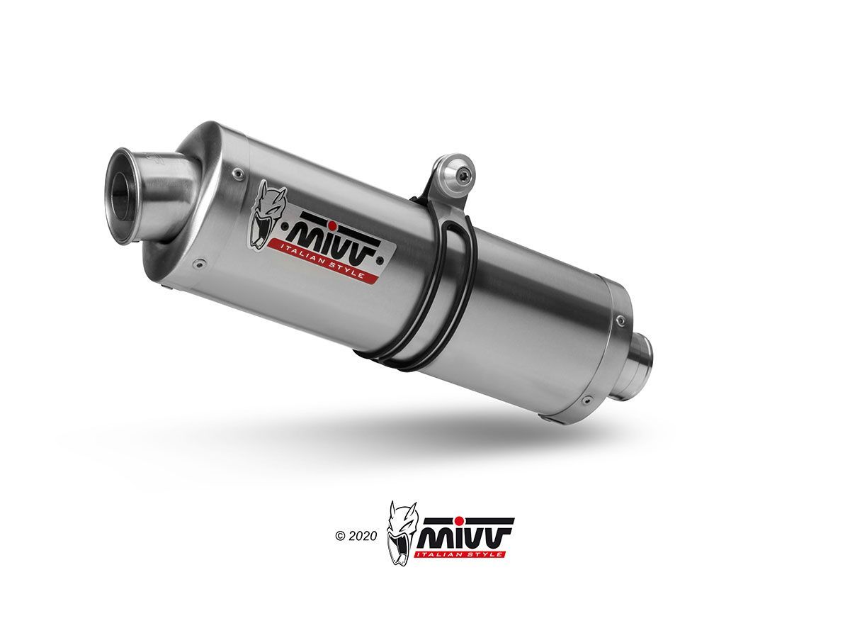 Escape Mivv Full system 2x1 Oval inox Yamaha T-MAX 500 2001-07