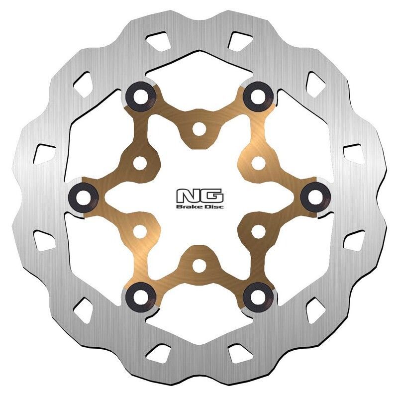Disco de freno sobredimensionado NG BRAKES ondulado flotante