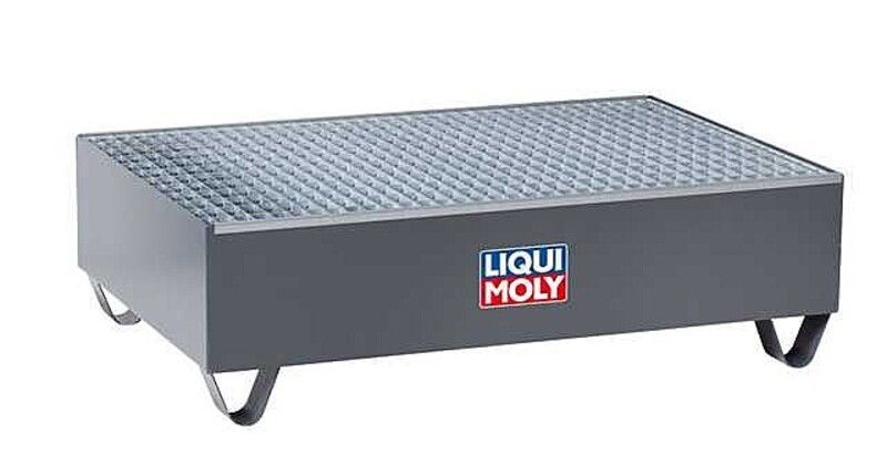 Bandeja Liqui Moly recolectora de aceite usado para hasta 2 barriles de 205L