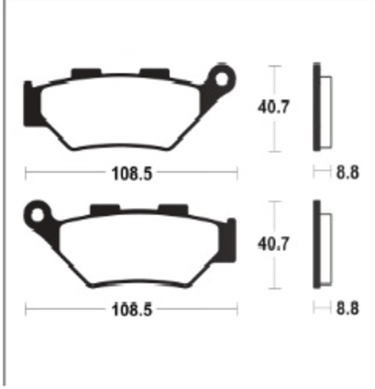 Pastillas de freno TECNIUM Supersport sinterizadas - MF483