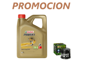 Aceite castrol 10w40 racing power1 4 l y filtro kawasaki vulcan 500 1990-2002
