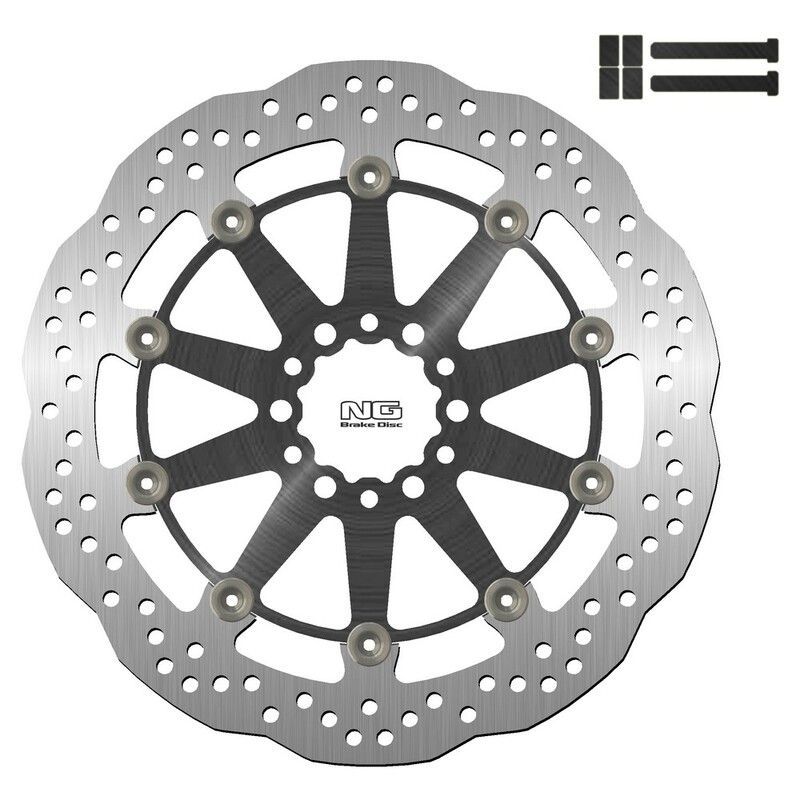 Kit disco de freno sobredimensionado NG BRAKES ondulado flotante