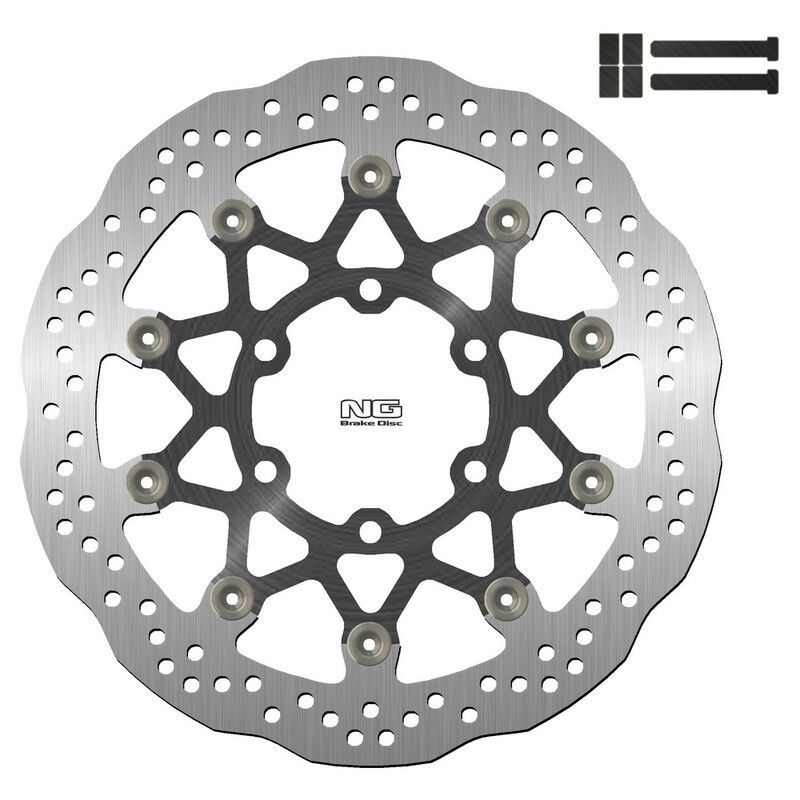 Kit disco de freno sobredimensionado NG BRAKES ondulado flotante