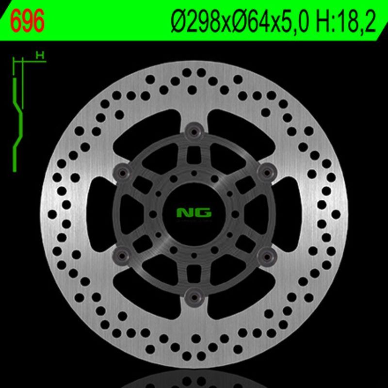 Disco de freno NG BRAKES redondo flotante