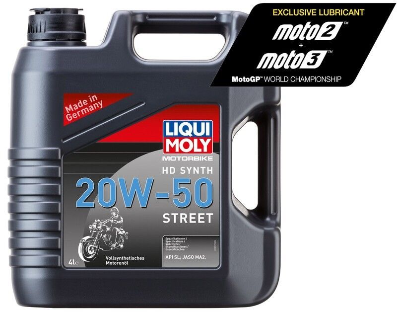 Garrafa 4L de aceite Liqui Moly HD 100% sintético 20W-50 Street