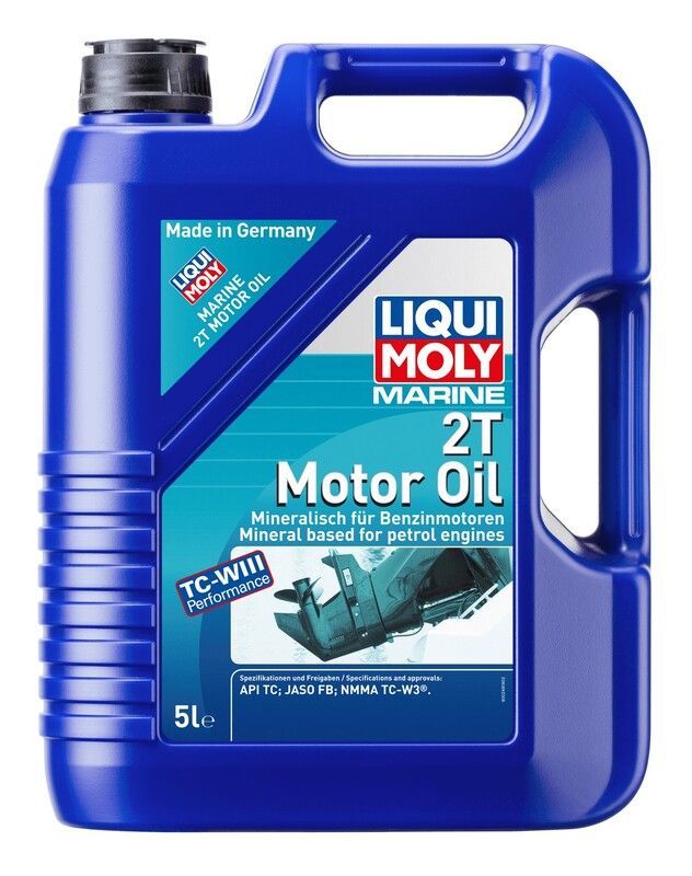 Garrafa 5L aceite de motor 2T marine mineral Liqui Moly API TC, JASO FB, NMMA TC-W3