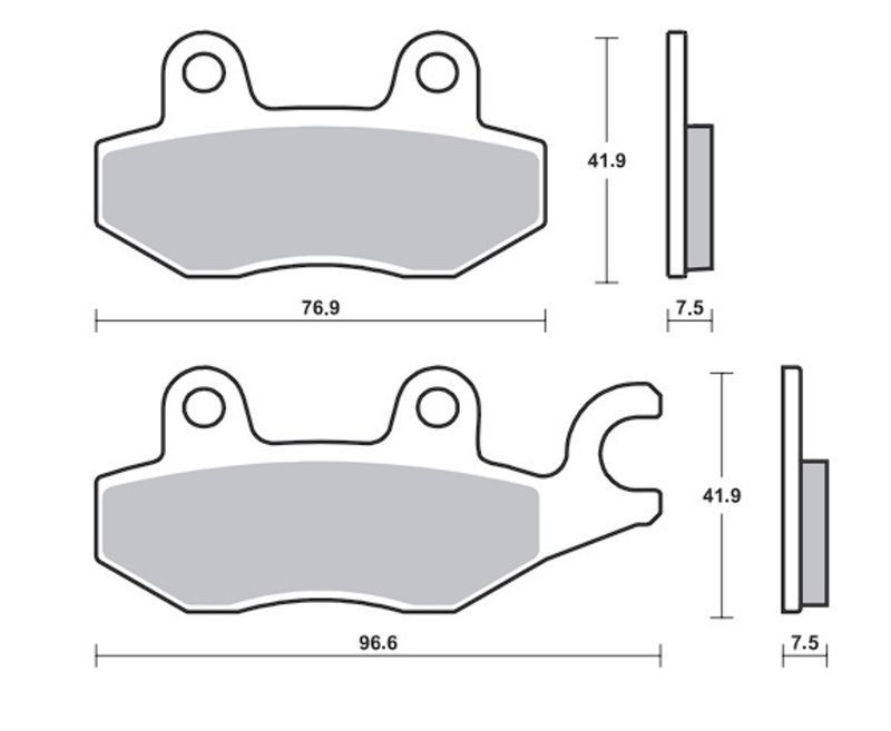 Pastillas de freno Tecnium Professional Racing sinterizadas - MSR455