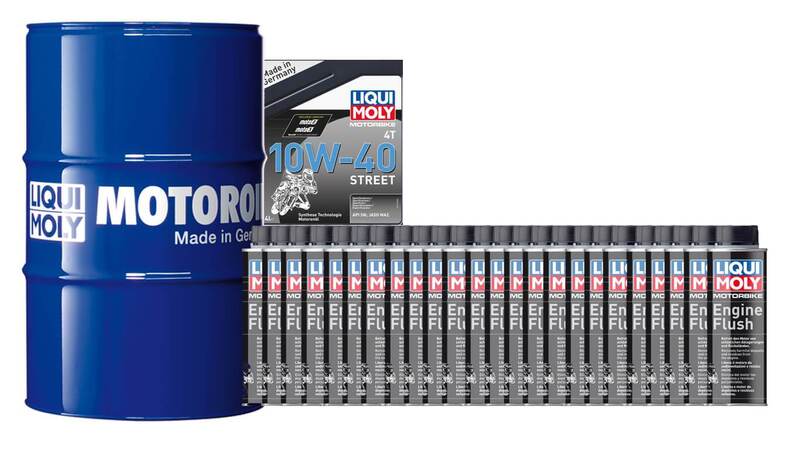 Pack bidón de aceite 205L LIQUI MOLY - 10W40 HC sintético + 24 Limpia motores 250ml