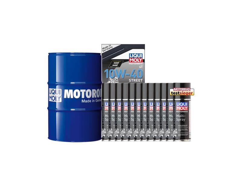 Pack bidón de aceite 205L LIQUI MOLY - 10W40 HC sintético + 12 Multiusos 200ml