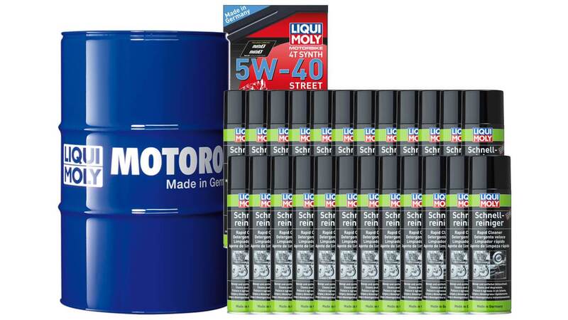 Pack bidón de aceite 205L LIQUI MOLY - 5W40 100% Sintético + 24 Limpia frenos 500ml