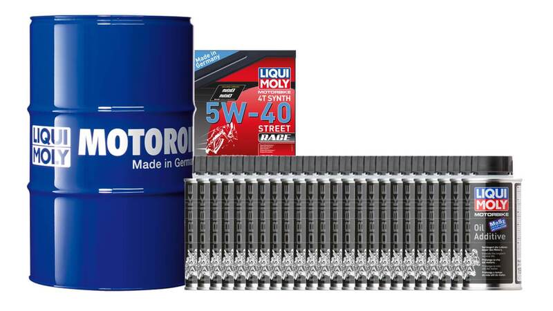 Pack bidón de aceite 205L LIQUI MOLY - 5W40 100% Sintético + 24 antifricciones MoS2 125ml