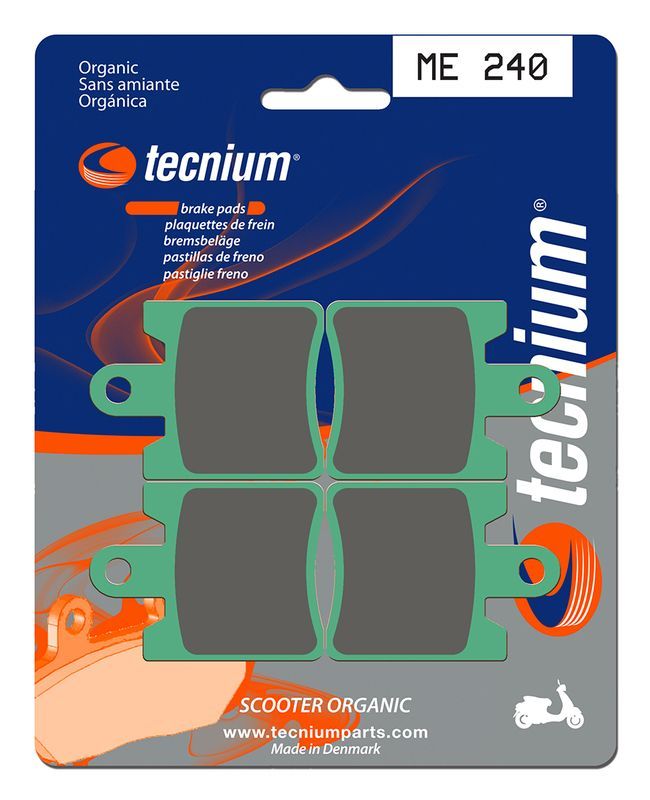 Pastillas de freno Tecnium Scooter orgánicas ME240
