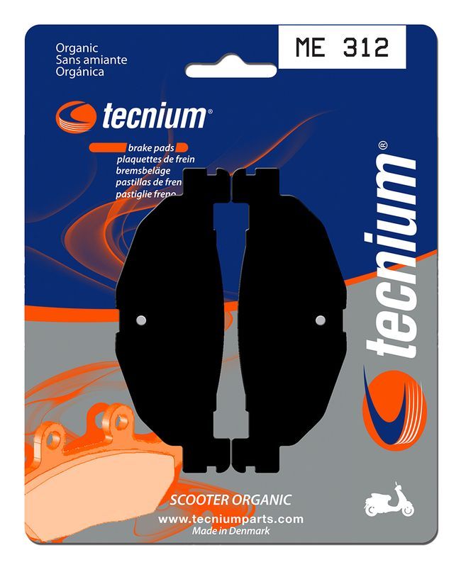 Pastillas de freno Tecnium Scooter orgánicas ME312