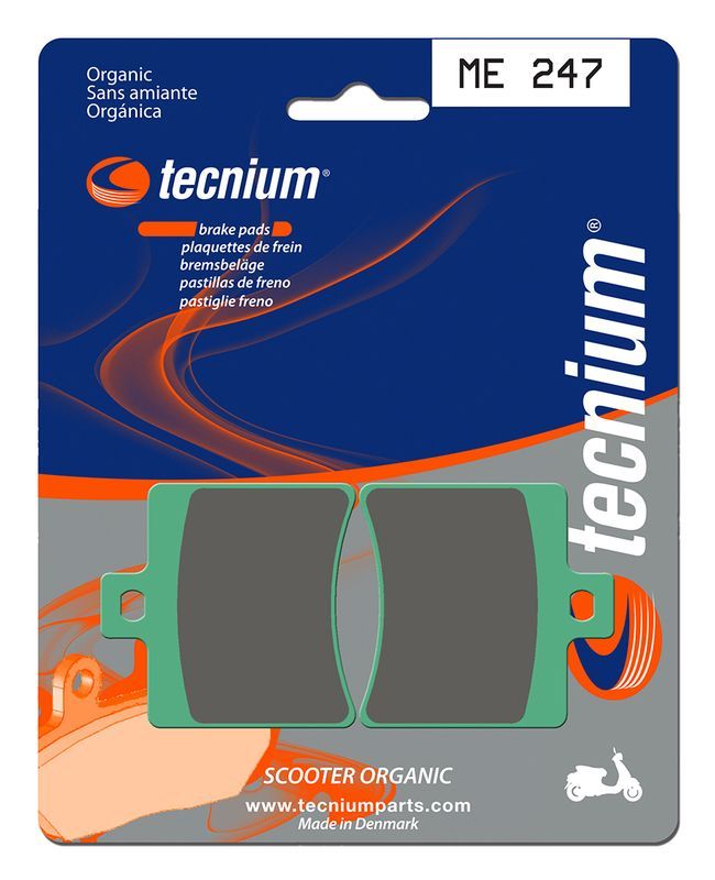 Pastillas de freno Tecnium Scooter orgánicas ME247