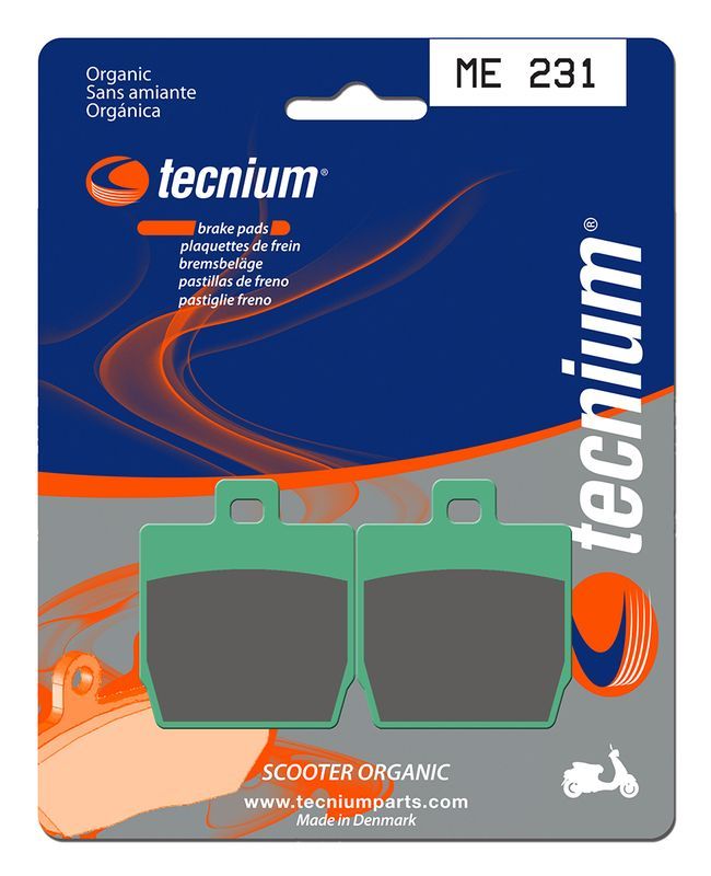 Pastillas de freno Tecnium Scooter orgánicas ME231