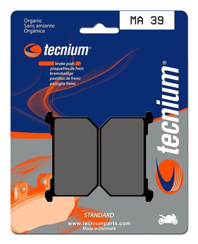 Pastillas de freno Tecnium MA39 Orgánicas