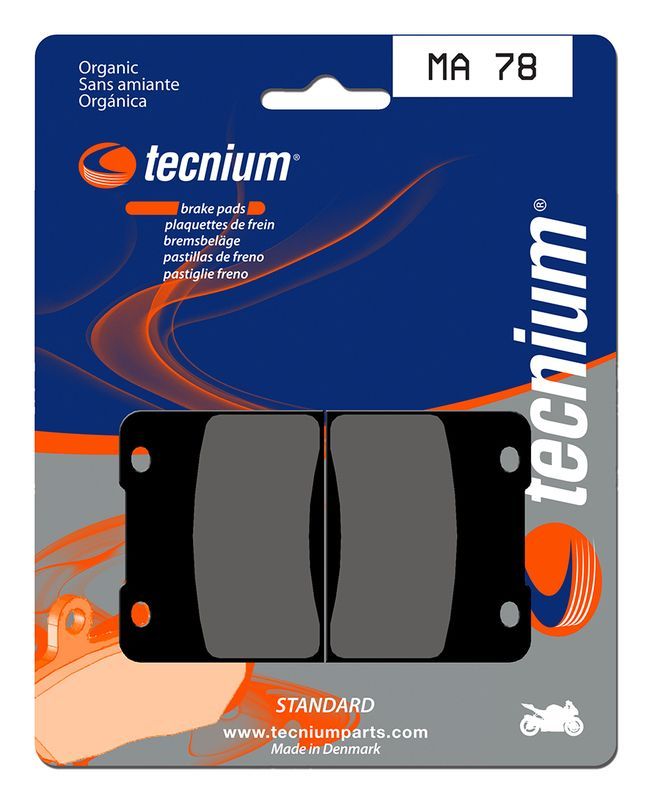 Pastillas de freno Tecnium MA78 Orgánicas