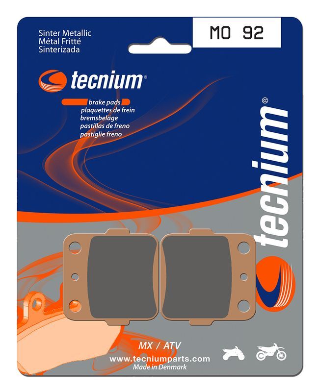 Pastillas de freno Tecnium MO92 Sinterizadas