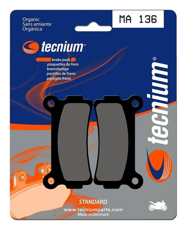Pastillas de freno Tecnium MA136 Orgánicas