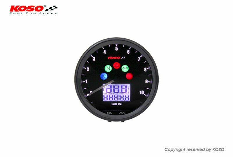 Marcador multi-función KOSO TNT Neo Retro Ø64mm color negro
