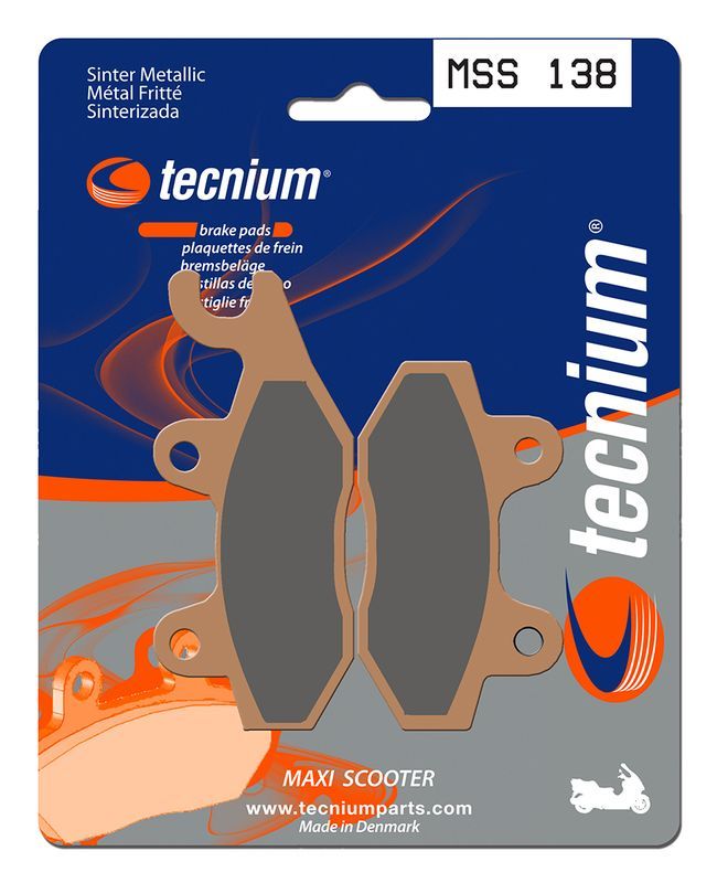 Pastillas de freno Tecnium MSS138 Sinterizadas