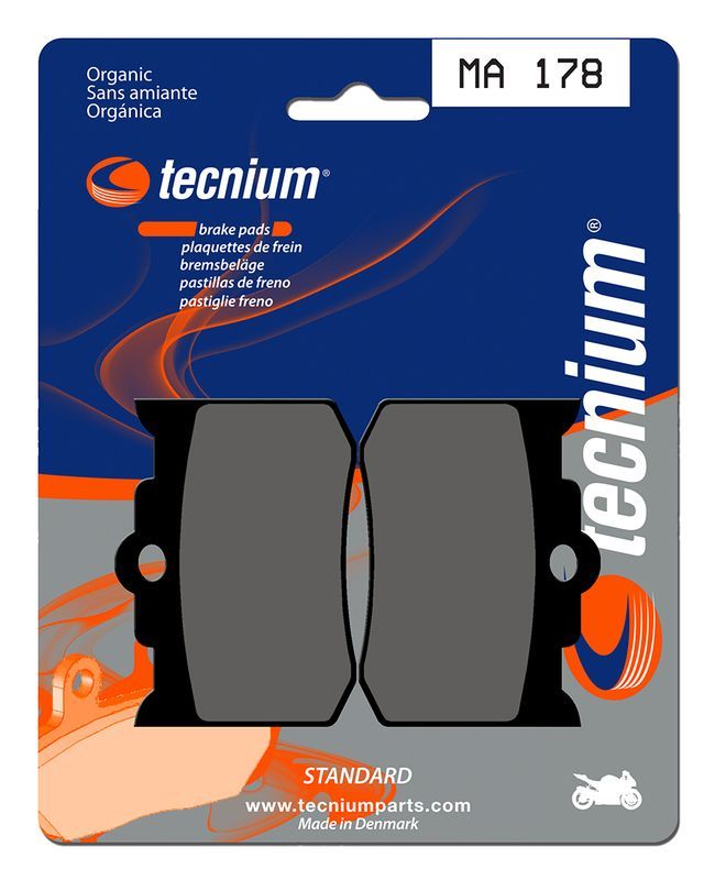 Pastillas de freno Tecnium MA178 Orgánicas
