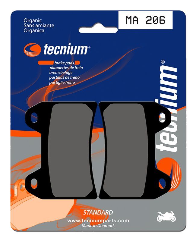 Pastillas de freno Tecnium MA206 Orgánicas