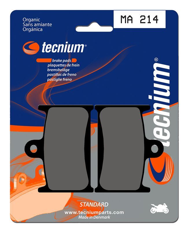 Pastillas de freno Tecnium MA214 Orgánicas