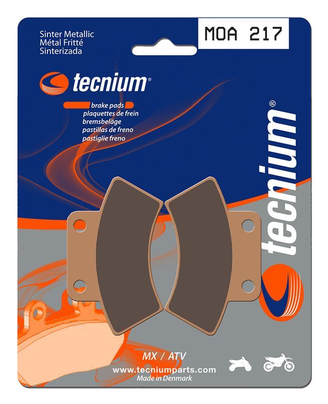 Pastillas de freno Tecnium MOA217 Sinterizadas
