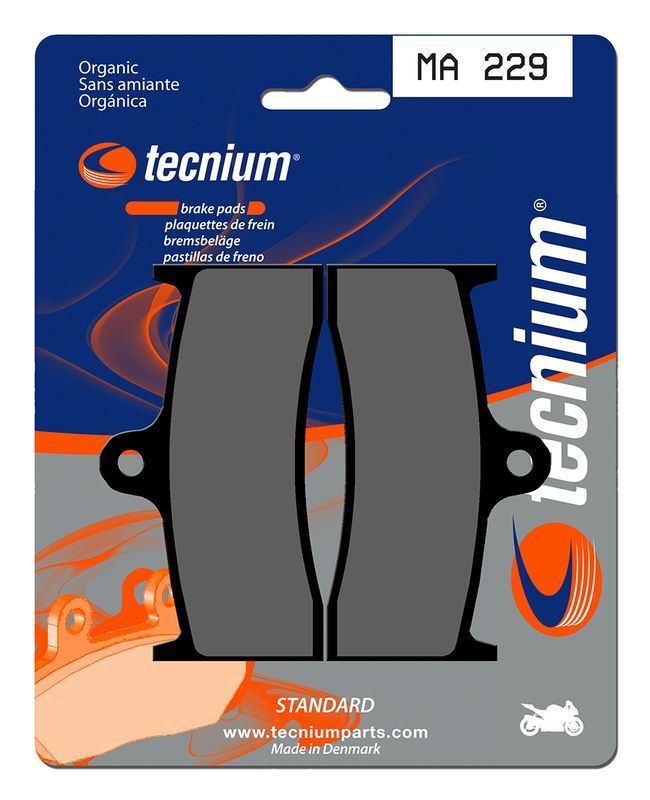 Pastillas de freno Tecnium MA229 Orgánicas