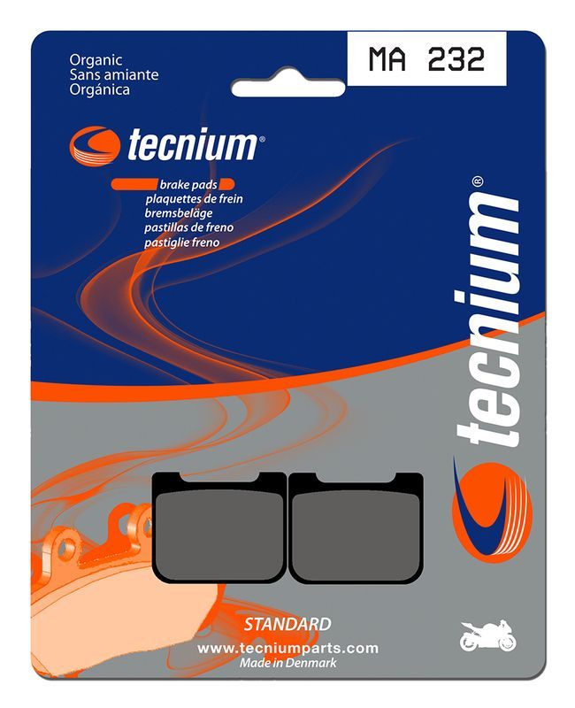 Pastillas de freno Tecnium MA232 Orgánicas