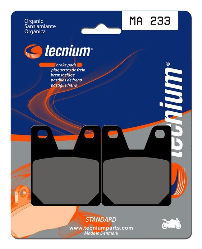Pastillas de freno Tecnium MA233 Orgánicas
