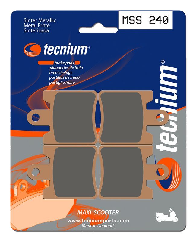 Pastillas de freno Tecnium MSS240 Sinterizadas