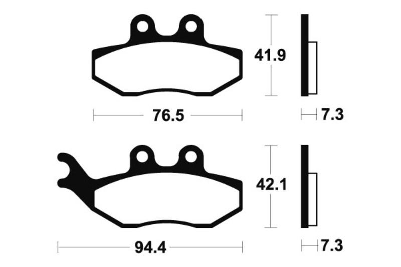 Pastillas de freno Tecnium Scooter orgánicas ME274