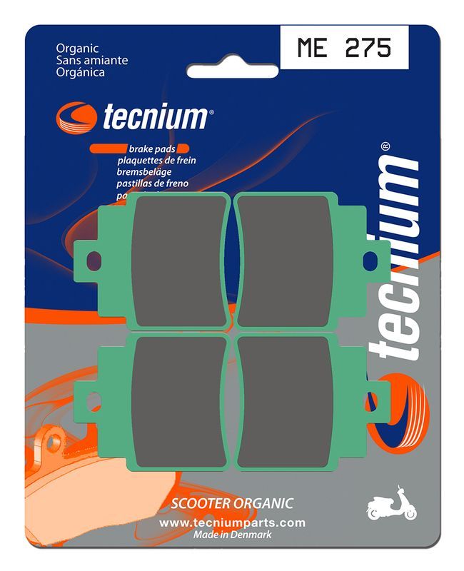 Pastillas de freno Tecnium Scooter orgánicas ME275