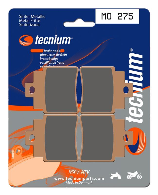Pastillas de freno Tecnium MO275 Sinterizadas