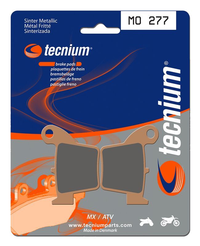Pastillas de freno Tecnium MO277 Sinterizadas
