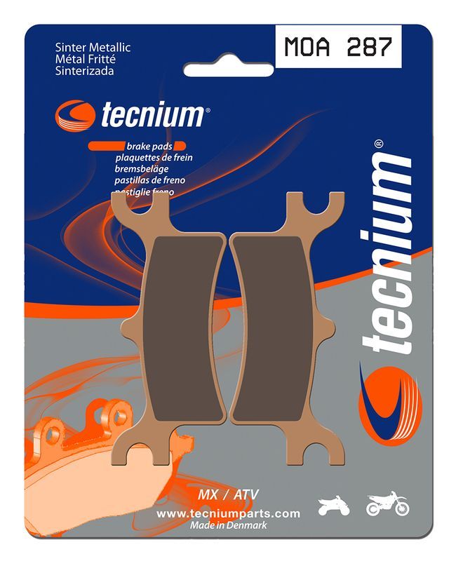 Pastillas de freno Tecnium MOA287 Sinterizadas