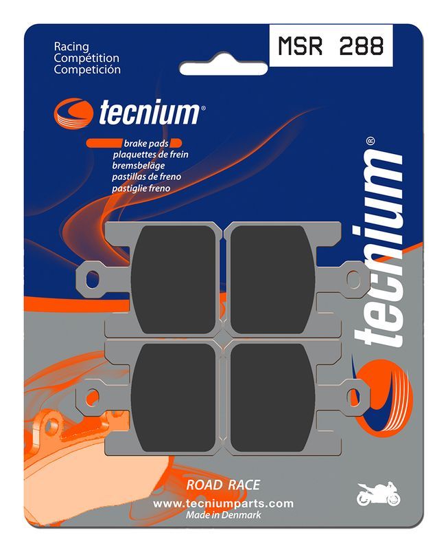 Pastillas de freno Tecnium MSR288 Sinterizadas competición profesional
