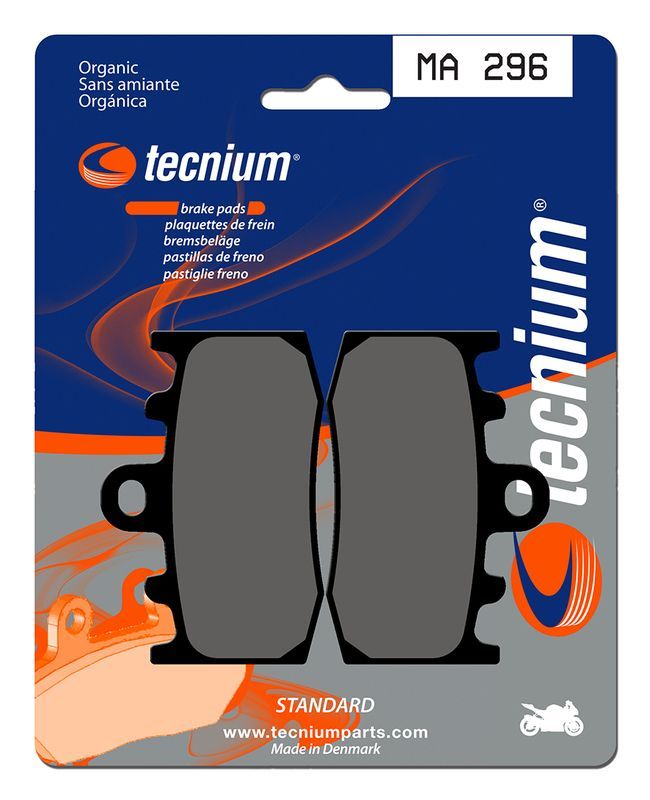 Pastillas de freno Tecnium MA296 Orgánicas