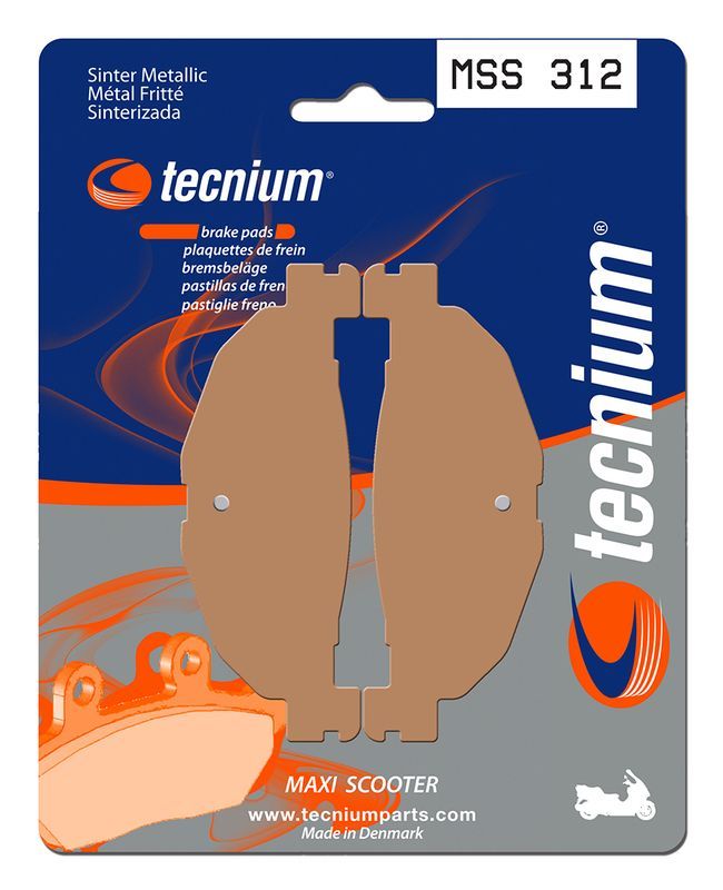 Pastillas de freno Tecnium MSS312 Sinterizadas