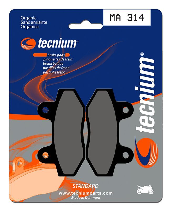 Pastillas de freno Tecnium MA314 Orgánicas