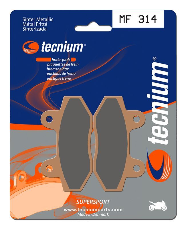 Pastillas de freno Tecnium MF314 Sinterizadas